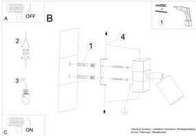 Sollux SL.1295 - Spotlámpa ZUCA 1xE27/15W/230V fekete