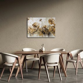 Kép - Absztrakt virágos festmény (70x50 cm)