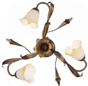 ONLI - Mennyezeti lámpa LUCREZIA 3xE14/6W/230V bronz
