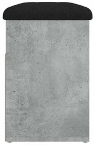 betonszürke szerelt fa cipőtároló pad 82 x 32 x 45,5 cm