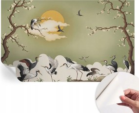 Öntapadós tapéta Divatos 3D fali ragasztóval Elegáns természet 416x254 cm