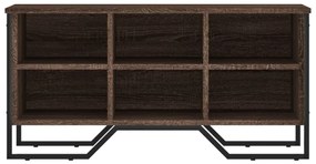 barna tölgy színű szerelt fa cipőszekrény 90 x 38 x 45,5 cm