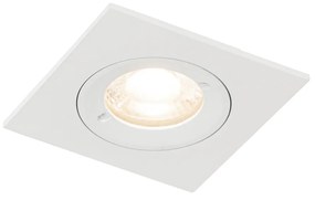 Modern beépített spotlámpa fehér négyzet alakú IP44 - Xena