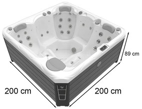 Budapest CityLife Deluxe jakuzzi Ice white