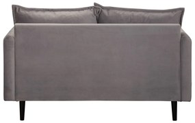 Szürke bársony kanapé 138 cm Juli – Ropez