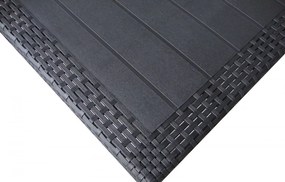 JACK RATAN kerti műanyag asztal antracit színben