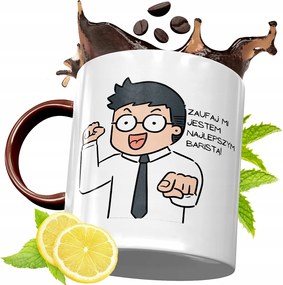 Bordó Bögre Baristáknak Születésnapi Ajándék fényképes nyomtatással