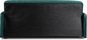 Dönthető kanapé zöld színben, bársony kárpittal, PORTO