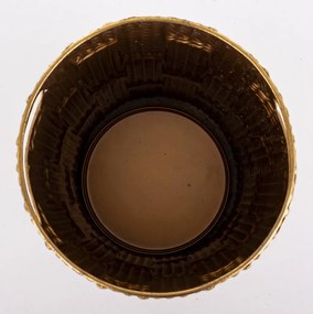 Derby design Esernyőtartó, arany fém, 55x20x20cm