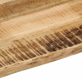 tömör nyers mangófa természetes élű asztallap 110 x 40 x 2,5 cm