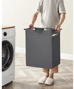 REX mosókosár fekete/szürke