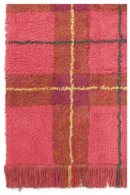 Piros mosható-kézi szövésű pamut szőnyeg 140x190 cm Tartan Vintage Red – Lorena Canals