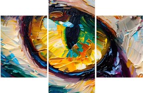 Kép - Macskaszem festmény (90x60 cm)