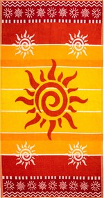 STROMBOLI Strandtörölköző narancs 165x90cm