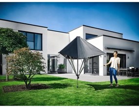 Ezüstszínű kerti ruhaszárító 40 m LinoProtect 400 – LEIFHEIT
