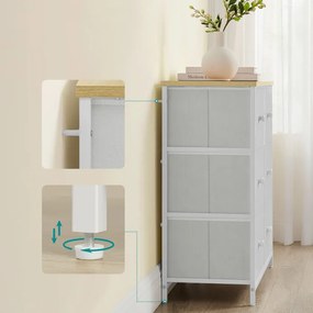 Fehér Fém Komód 80×30×71 cm. AUK-E1032 WT