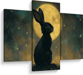 Kép - Nyúl és hold (90x60 cm)