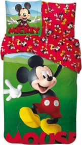 Disney Mickey Garden ágyneműhuzat 140×200cm, 65x65 cm