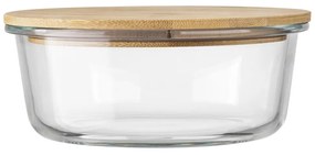Florina Üvegdoboz bambusz fedéllel Clavato, 640 ml