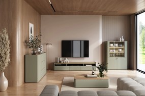 Elivo dohányzóasztal 100 cm fiókokkal - eukaliptusz / baltic dune tölgy