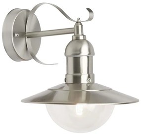 Brilliant Brilliant - KĂŒltĂ©ri fali lĂĄmpa ARTO 1xE27/60W/230V IP44 fĂ©nyezett krĂłm BI0047