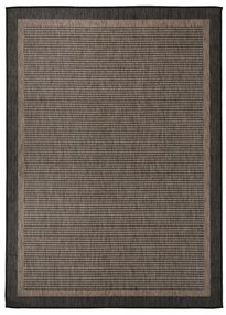 sötétbarna lapos szövésű kültéri szőnyeg 200 x 280 cm