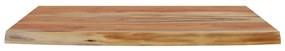 tömör akácfa téglalap alakú fali polc 50 x 30 x 2,5 cm