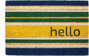 Kókuszmatrac Hello színes lábtörlő otthoni cipőkhöz