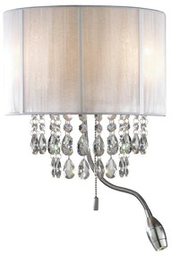 Ideal Lux - LED fali lámpa 2xE14/40W/230V + LED/1W