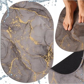 Kerek Gyorsan Száradó Fürdőszobaszőnyeg 40x60 Habszivacs Fürdőszobaszőnyeg