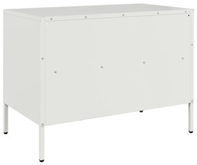 fehér acél TV-szekrény 68 x 39 x 50,5 cm