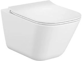 Roca Gap Square miska WC wisząca rimless z deską wolnoopadającą utraslim biała A34H472000