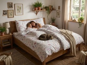 Renforcé pamut ágyneműhuzat FLORENO fehér Ágyneműhuzat mérete: 70 x 90 cm | 140 x 200 cm