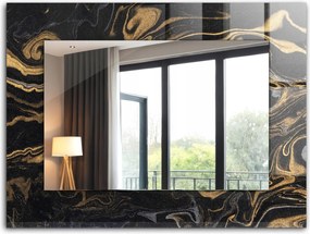 Dekoratív fali tükör nyomott mintás dekoráció 80x60 Absztrakt márvány minta
