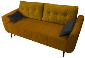 Berg 2-es kanapé, sötétokker-fekete