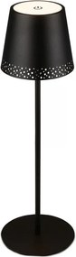Brilo - LED újratölthető érintésvezérelt asztali lámpa KIKI LED/2,6W/5V IP44 2600 mAh fekete