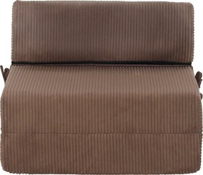 Összecsukható matrac/fotel, 2 az 1-ben, világosbarna, MALEN