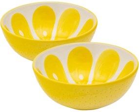 Altom Tropicana kerámia tálkészlet citrom 12,5 cm, 2 db
