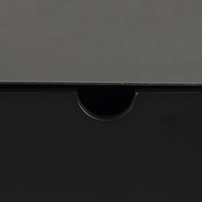 Fekete BEKIM éjjeli szekrény, falra szerelhető opciónál