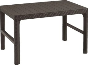 Lyon rattan kerti asztal barna