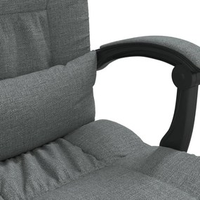 vidaXL sötétszürke szövet dönthető masszázsfotel