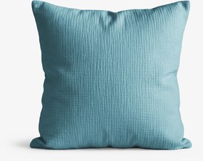 Goldea muszlin párnahuzat - petrolkék 30 x 50 cm