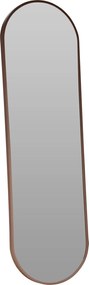 Ovális Alumínium Tükör 30X100 CM Sötétbarna, Fogantyúval