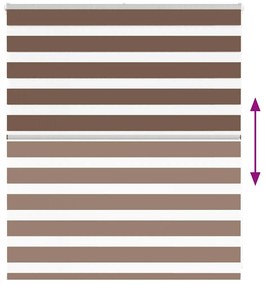 zebrafüggönnyel barna szövetszélesség 120,9 cm poliészter