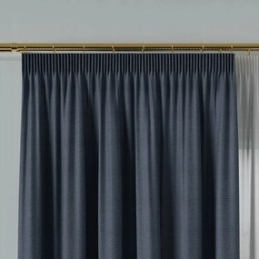 Kétoldalas Függöny Anyag Frida 310cm sötétkék