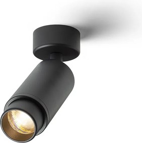 RENDL OPTIMUS 2 mennyezeti lámpa fekete 230V LED GU10 9W 25 65°