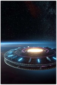Poszterek 80x120 UFO-k repülnek a Föld felett