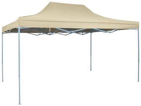 vidaXL összecsukható, felállítható sátor 3 x 4,5 m krémfehér
