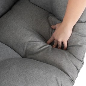 Sofa Ogrodowa Dwuosobowa KORYNT Szary