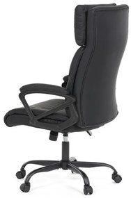 Irodai szék hintamechanikával, fekete műbőr kárpittal. KA-Y346 BK